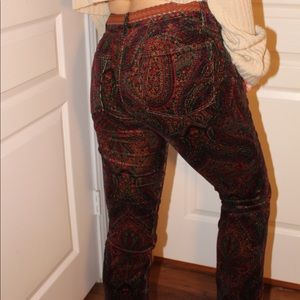 Ralph Lauren vintage paisley pants.